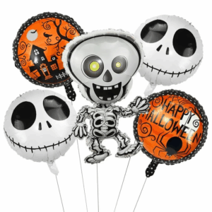 Paquete con 5 Globos para DecoraciÃ³n DÃ­a de Muertos