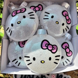 PaqueteHello Kitty 6 esferas de 8cm