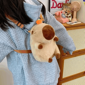 Mochila capibara chica Modelo  Naranja