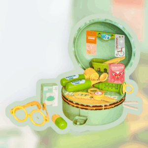 Estuche de hamburguesa 3 en 1 con accesorios de doctor