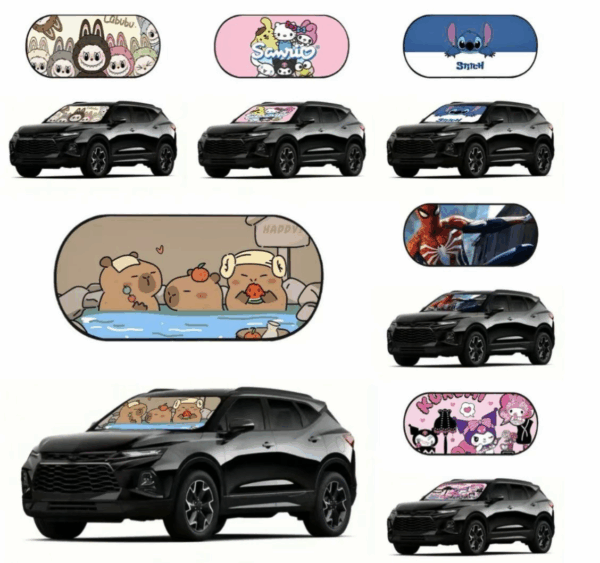 Para sol para autos de personajes 1 pieza