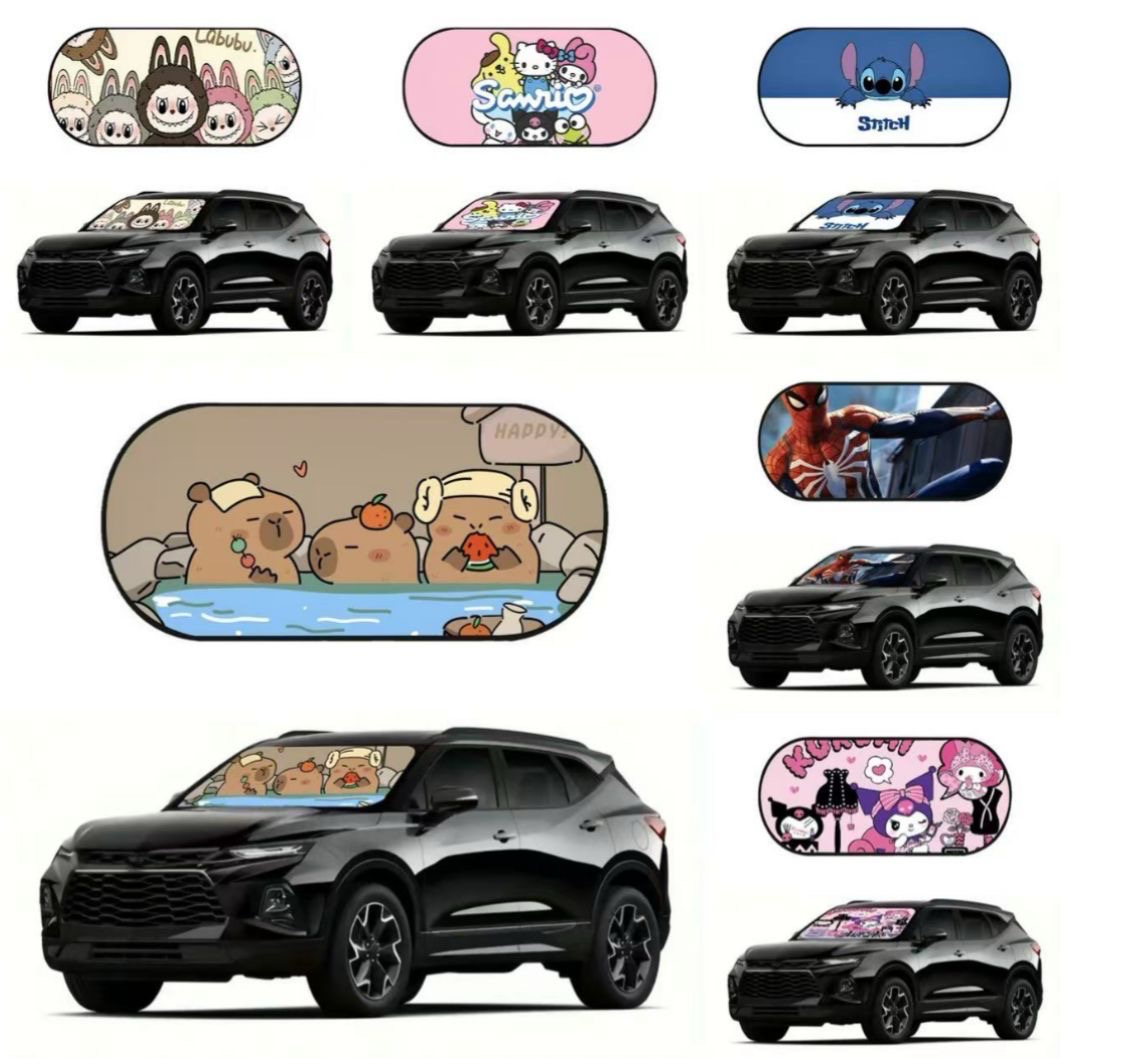 Para sol para autos de personajes 1 pieza