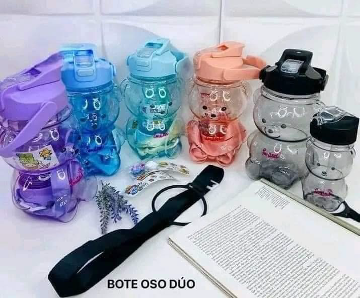 Botella osito DÃºo color se envÃ­a al azahar