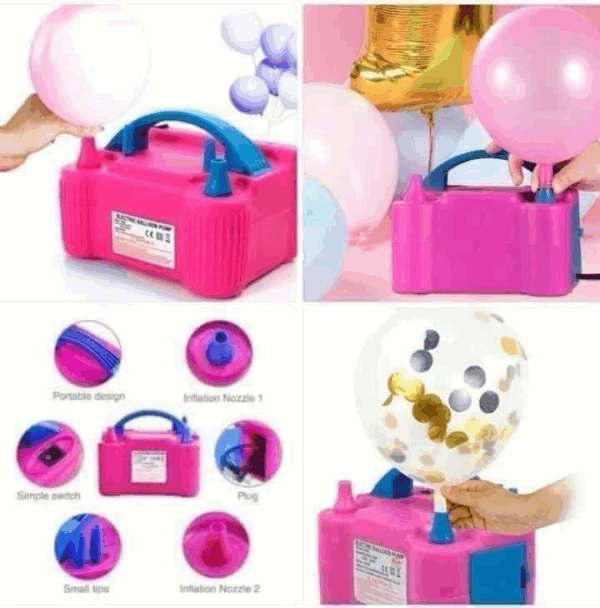 MÃ¡quina chica para inflar Globos 1 pieza