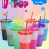 10 piezas Vaso MÃ¡gico cambia de color con agua frÃ­a o caliente