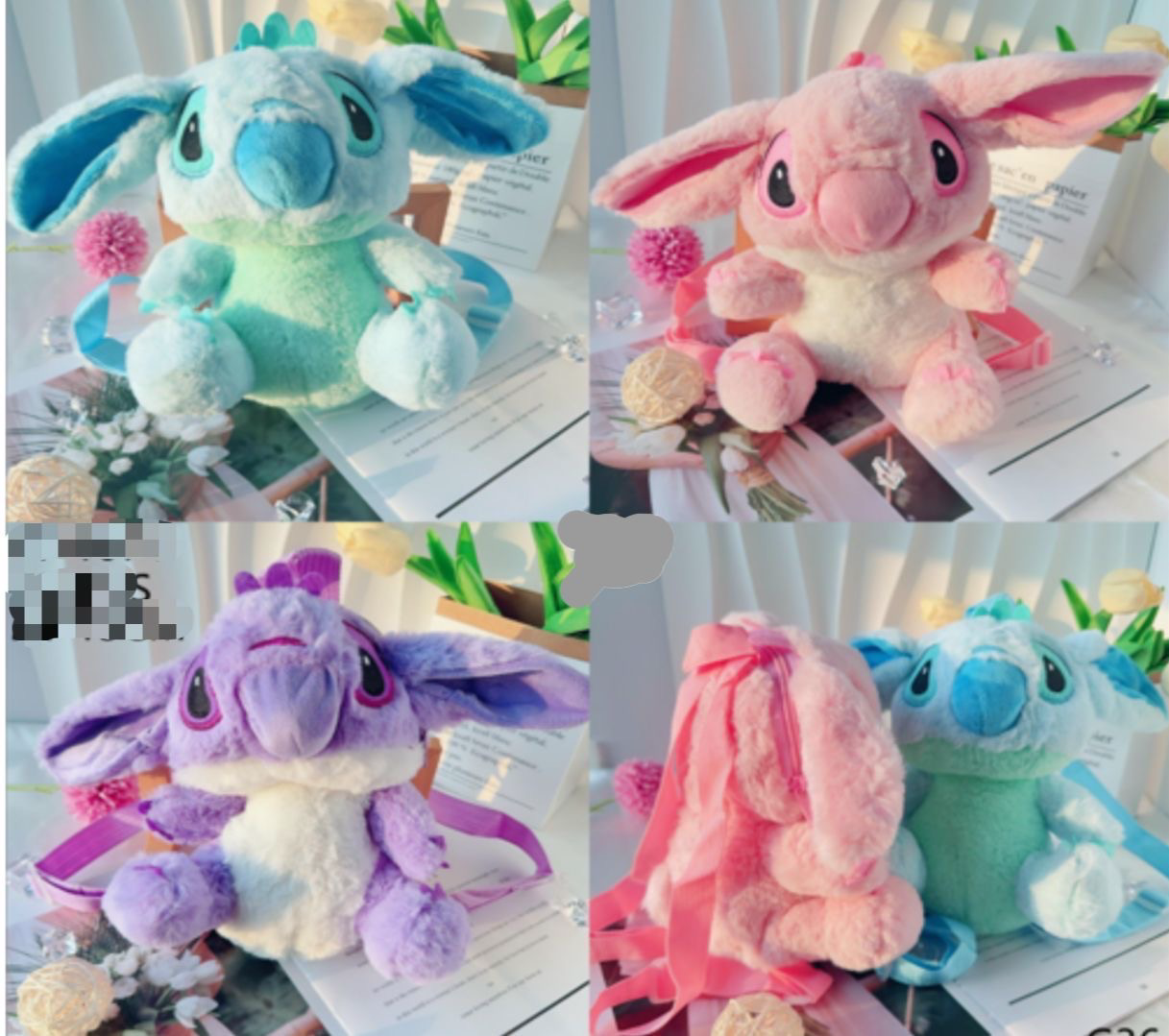 Mochila Stitch chica se envÃ­a color surtido al azahar